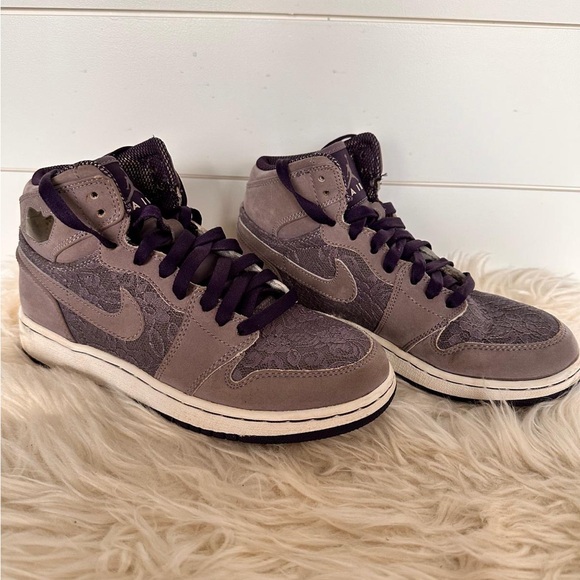Nike Air Women's High-Top Sneakers - Purple size 6Y / 7.5 w - Picture 7 of 7